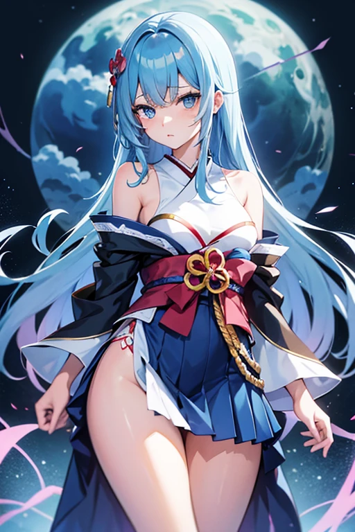 (1girl in),(High quality), (hight resolution), (Highly detailed), (in 8K),(lower body shot),Ram from Urusei Yatsura is wearing a furisode kimono.),(Wearing black pantyhose)No shoes,Perfect Lighting,(Beautifully erect nipple shape:1.1),hight resolutionの美しい目,(Neutral white lighting:1.2),simple background,