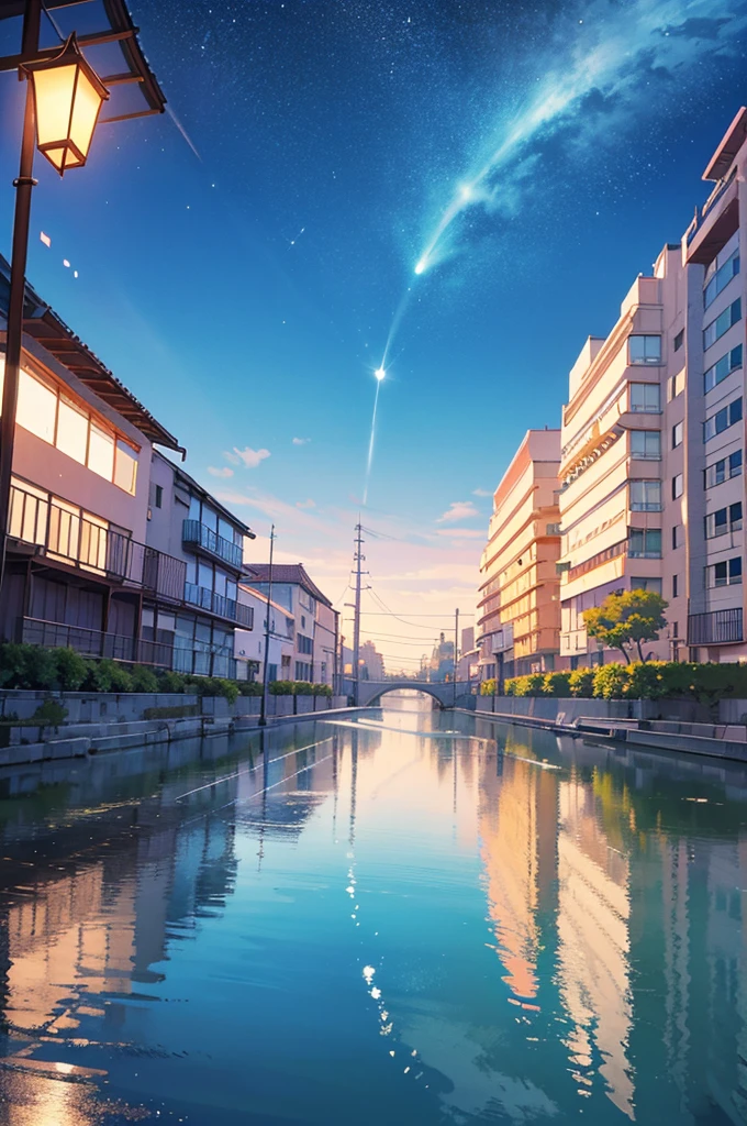 High quality masterpiece, landscape, cloud, Animated train passing through a body of water on distant tracks, Bright starry sky. Traveler, Romantic Light, Pixiv, Concept Art, Lofi Art Style, reflection. Makoto Shinkai, Roffie Art, Beautiful anime scene, アニメのlandscape, 詳細なlandscape — 幅 672, Makoto Shinkai's Style, Makoto Shinkai's Style, Enhanced Details. .((((((Completely naked)))))) (((NSFW))) (nude) (((Toddler girl))) (((5 years old)))((See-through clothing))