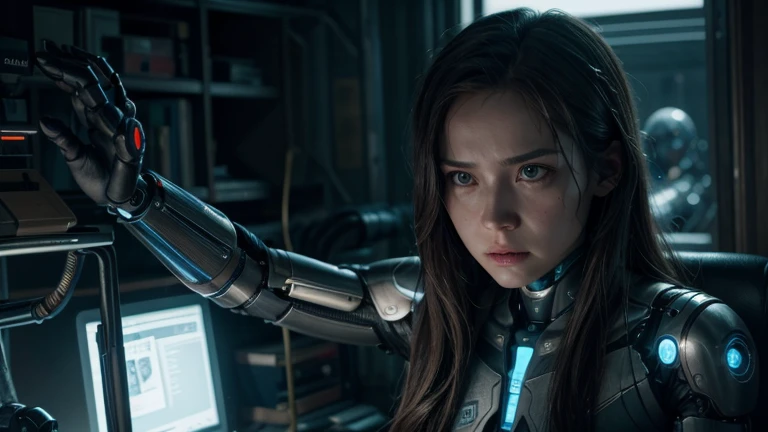 @Rebecca, a humanoid cyborg with its own consciousness, struggle to find your place in the world and unravel the mysteries of your creation. In a society that sees cyborgs as tools, it seeks to challenge the limits of humanity and artificial intelligence