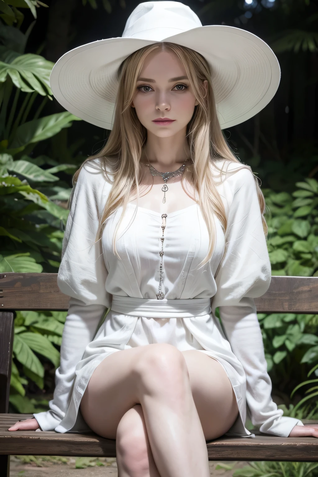 1 girl, mature woman, work of art, mistress, goddess,white witch hat,sitting down