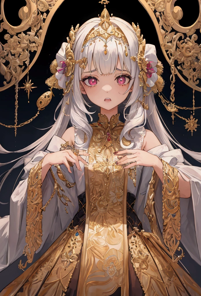 Girl suffering from tooth decay