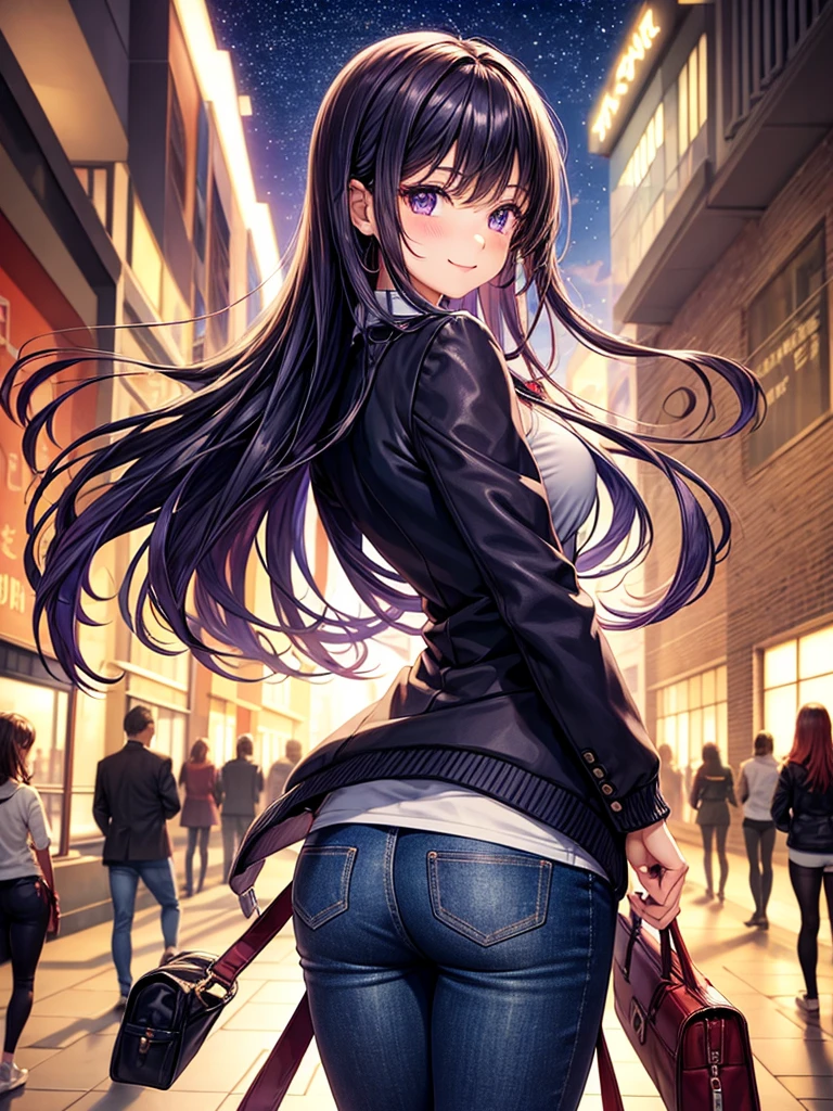 best quality，，smile，blazer，swimsuit，Back view，Turning her back，With your back turned、Overwhelming beauty，High quality，Face forward，School，Collective of girls，Track jacket，Physical education class，JK，Sexy and cute，future，Long trousers，jeans，Wearing a fastener bra，zipper bra，Long Hair，She has her bangs down，Purple Eyes，evolution系ファッション，Cuteness at its finest，Sparkling，Leather shorts，beautiful，middle School girlultiple girls are depicted,harem，idol group，infinite possibilities，leather jacket，fur jacket，Hair tucked behind ear，futureの服装，evolution，starry sky background，photo shoot，long hair，wearing a cardigan，beautiful girlの国，girl&#39;s paradise，highest quality，big breasts，leather jacket，happy girl,horny girl，Blue eyes，perfect face，standing position，She has her bangs down，fur jacket,Beautiful eyes，smooth hair，perfect eyes，beautiful girl，Angel Girl，multicolored hair colors，naughty girl，beautiful，High-dimensional beautiful girl，Multidimensional beautiful girl，gathering，Group、，