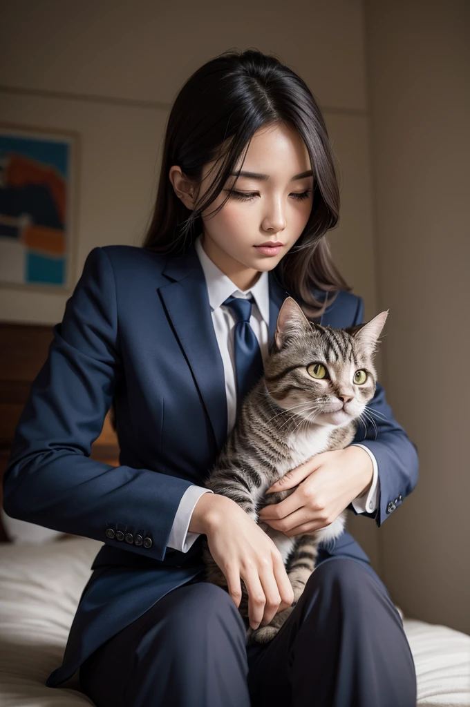 cat in suit