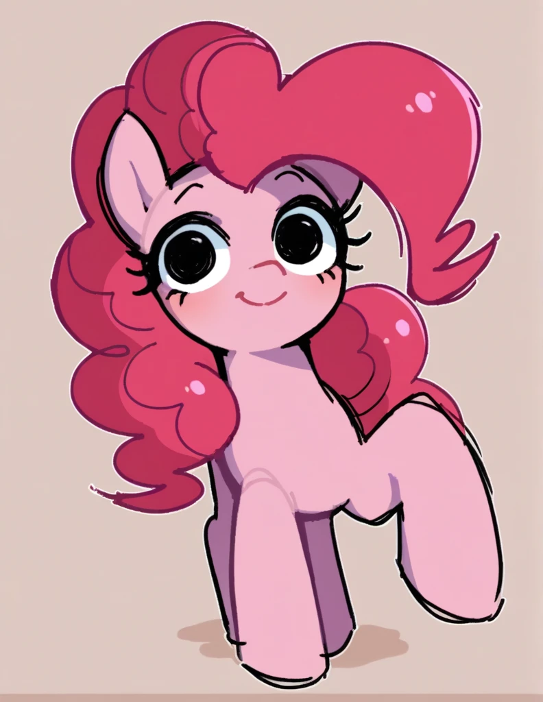 zPDXL, score_9, score_8_up, score_7_up, source_anime, BREAK
sketch, flat color, 1girl, solo, black eyes, Pinkie Pie \(mlp\), mlp, pony,