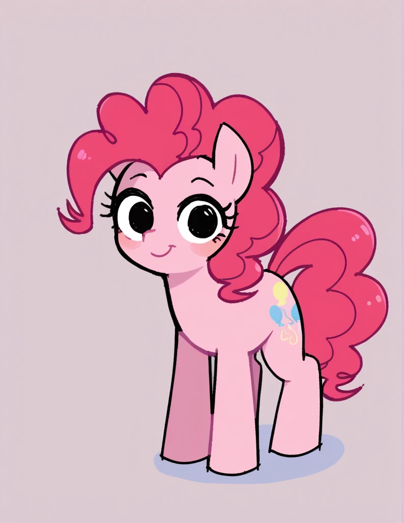zPDXL, score_9, score_8_up, score_7_up, source_anime, BREAK
sketch, flat color, 1girl, solo, black eyes, Pinkie Pie \(mlp\), mlp, pony,