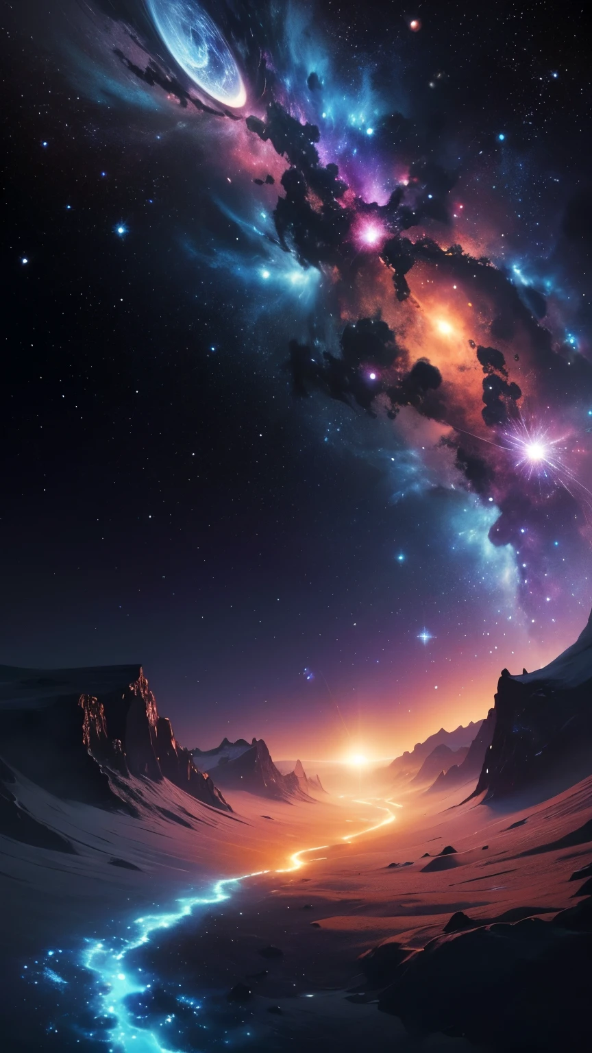 Deep space, de forma exuberante e colorida, scientific. vida real. only the empty and cold landscape of the sidereal immensity. beautiful space wallpaper, space backgrounds, black hole wallpaper, aesthetic wallpapers, cool space wallpaper, kids space wallpaper, space nebula wallpaper, galaxy space wallpaper, galaxy wallpaper, wallpaper of space,