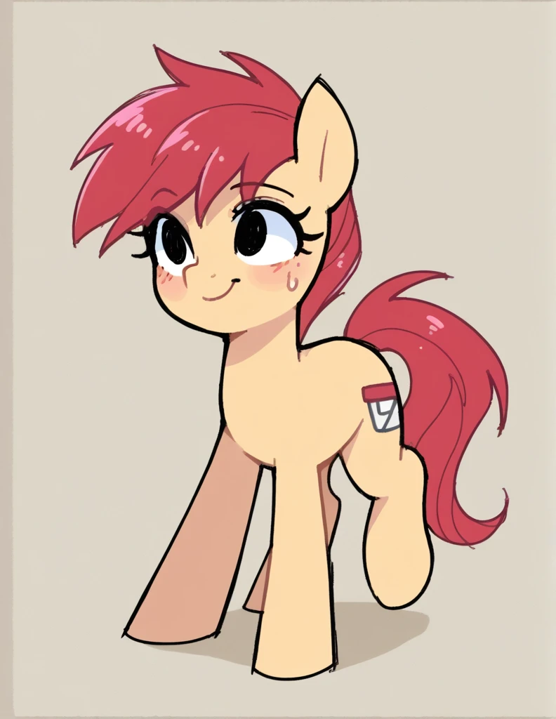 zPDXL, score_9, score_8_up, score_7_up, source_anime, BREAK
sketch, flat color, 1girl, solo, black eyes, original character \(mlp\), mlp, pony,