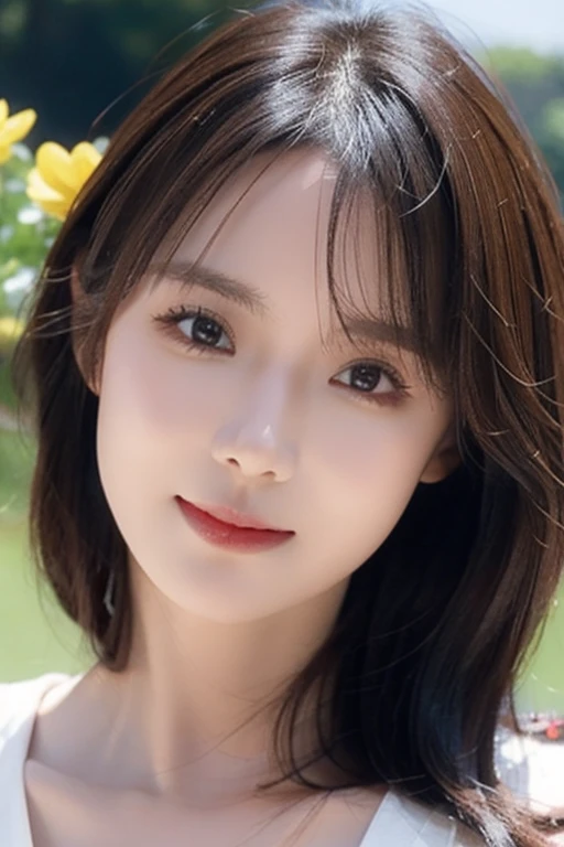 (((Exposing breasts 1.6))),(((Exposing breasts 1.6))),(((Exposing breasts 1.6))),masterpiece, Highest quality, 8k, Absurd, Beautiful medium long bob hair,Woman in her late 20s, That shy expression is cute, （Sensual Style）,(（Seven episodes were filmed.............1.4）), (Nude 1.5), No makeup, The near road and the far road, Written boundary depth, Surreal, High resolution, photograph, Sharp focus, Face lamp, Dynamic Lighting, highest detailed, ,Extreme detaileds、Super detaileded、detailed、Real Skin、elegant features、Positive and optimistic、（The background is a colorful flower field)
