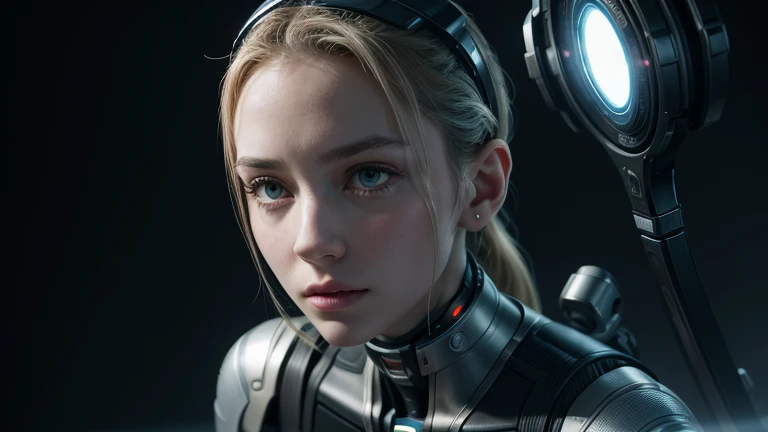 A humanoid @Rebecca's Coexistence: The relationship between humans and cyborgs and the search for balance.