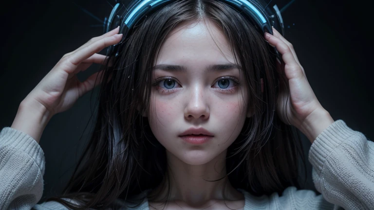 A humanoid @Rebecca .Awakening: Rebecca’s first moments of consciousness, her reactions, and initial discoveries.