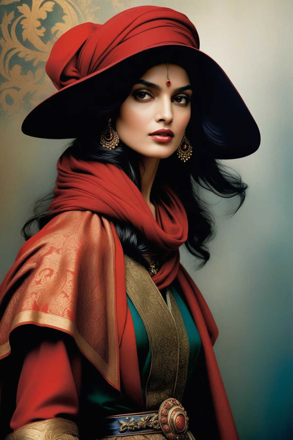 Lal Oppal,The original,(masterpiece),(illustration),(Extremely beautiful),perfect detailed,Reality,(Beautiful clear background:1.25),(Depth of Field:0.7),
comic book's cover,Paolo Roversi&#39;s style,teacher,woman,complex,detailed,Lively,5D,