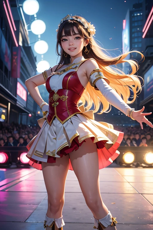 (8K、Raw photography、Highest quality、masterpiece:1.2),(Black Hair、Dark Eyes:1.9),(:1.6)、View your viewers,Front view,White skin,(:1.4)、(Tight waist:1.6)、(Clothes that accentuate the shape of the breasts:1.0)、(Big Breasts :1.3)、Slim figure、Ultra-high resolution,beautiful,beautiful fece,(One person、No background:1.9),whole bodyボディー,Japanese women,(reality的:1.37)、Photon Mapping,reality、(Baby-faced and cute: 1.4)、(Cute Smile: 1.8)、(Round face: 1.8)、Radio City、Physically Based Rendering、Depth of field rally background、photograph, (I can see your knees、Thigh close-up:1.8),(:1.6),whole body、Great quality