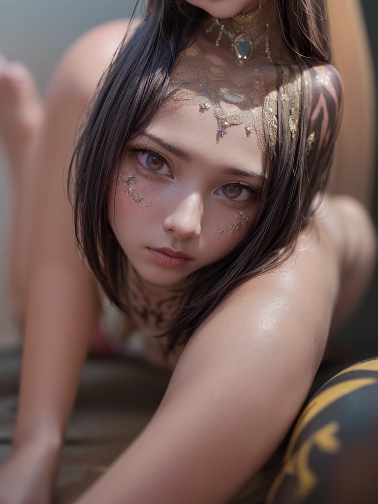 unparalleled masterpiece, ultra realistic 8k CG,masterpiece,pov,(delicate photograph,ultra_detailed,16k,raw photo:1.3),(realistic:1.9,photorealistic:1.9), beautiful detailed eyes,1girl,(((fullbody,Body painting))),angle,cute,e-cup chests,