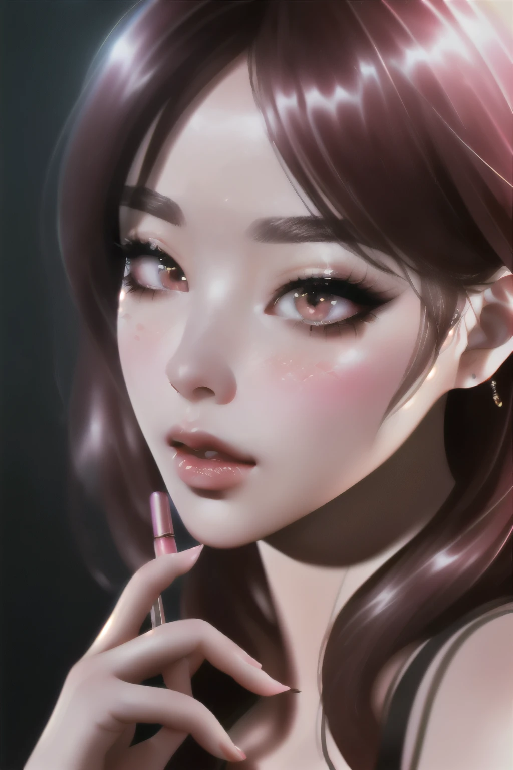 (8k, CRU photo, photorrealistic:1.25) ,( Lip gloss, eyelash, glossy side, shining skin, best qualityer, ultra-high resolution, Depth of field, Chromatic aberration, caustic, broad light, natural shadow, KPOP Idol), General plan