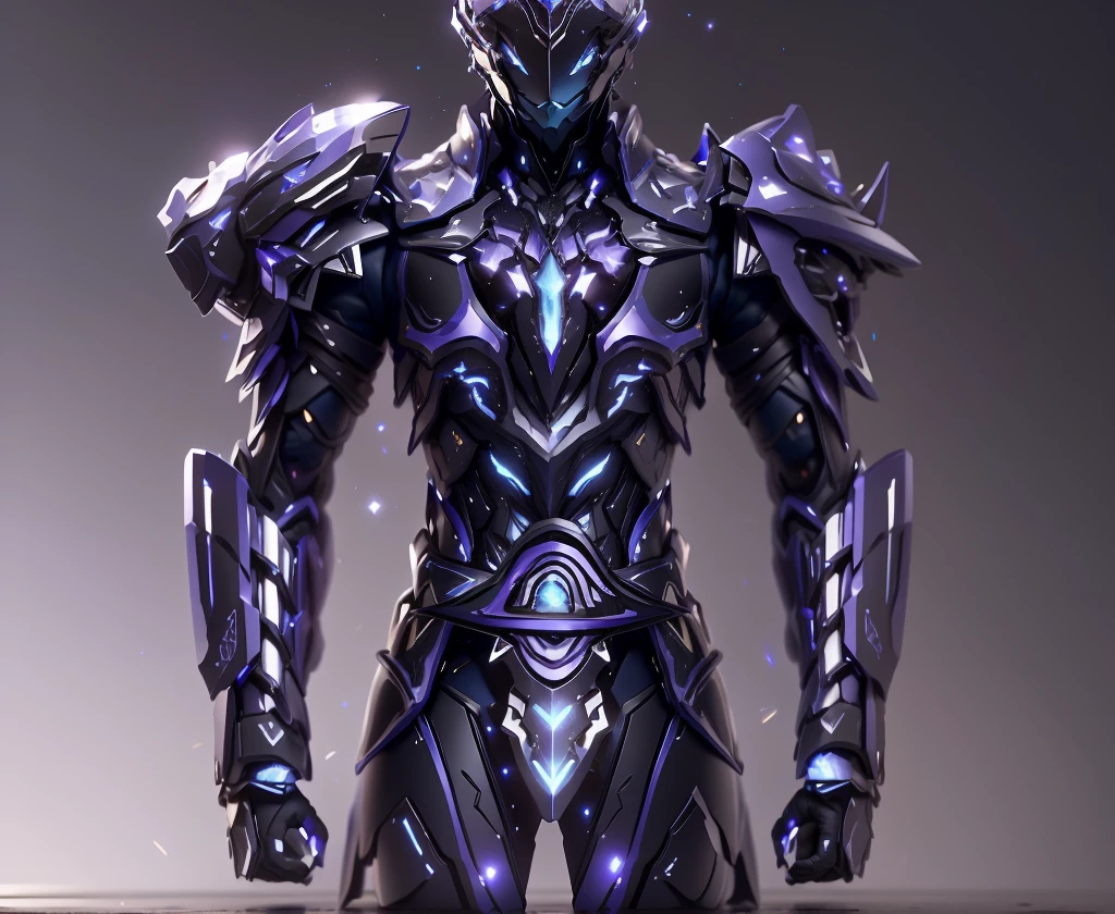 The color changes from starry sky to blue and purple,Some starry blue and starry purple(Ensure its layering and armor texture,Starry sky color as main color)