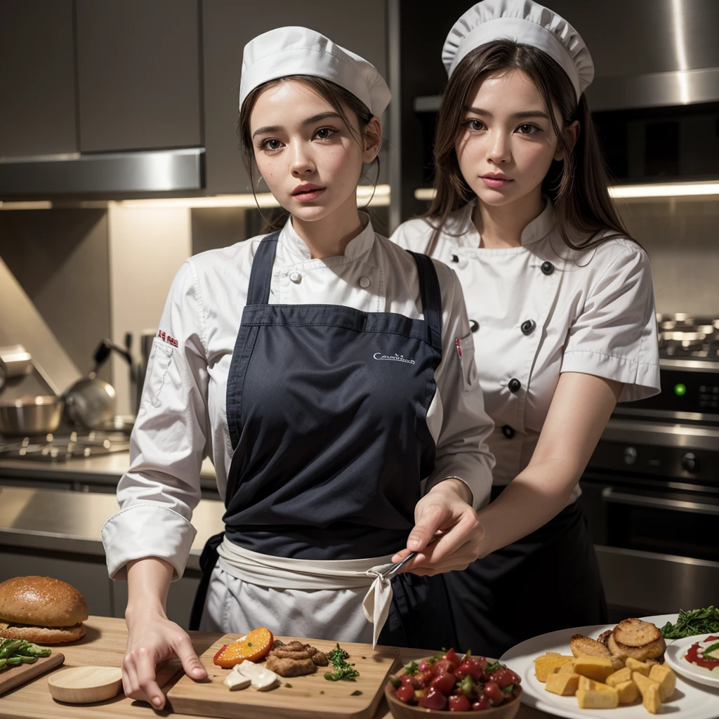 A pretty woman, ( chef)