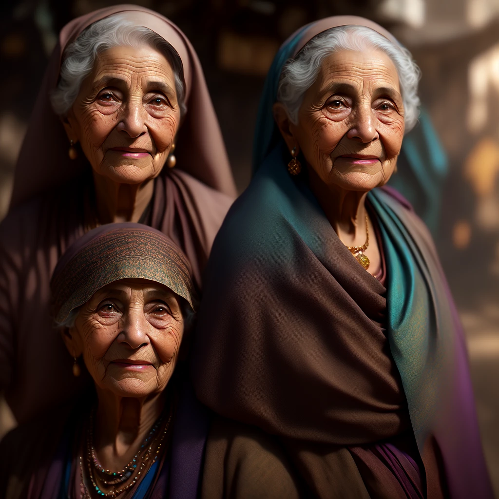 Epic realistic  Photo of elderly Jewish woman woman matte painting national geographic  , slum dof muted colours , hena smooth skin  sheen flawless  face  perfect proportions Detailed   Render, 8k resolution concept art portrait by Greg Rutkowski, Artgerm, WLOP, Alphonse Mucha dynamic lighting trending on Artstation  Unreal Engine 5 volumetric lighting