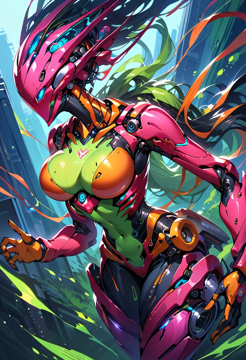 Mechanobiology:1.5,(Highest quality,Extremely detailed depiction,Incredibly absurd high resolution,Anatomically accurate depiction),Female type,Highly precise machine,Futuristic,