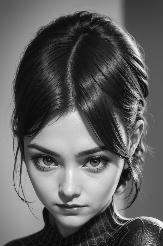 A photograph of Spider-Man, without mask, the 20s, bonitas, face detailed, looking at the camera, portraite, 8k hd, high qualiy