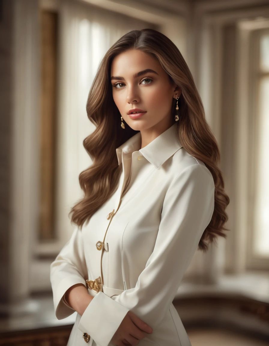 (dynamic pose:1.2),(dynamic camera),photo RAW,(close-up,a young beautiful woman with long brown hair,person in podiatrist uniform on a workshop, (vogue, prada, versace:1.2), glamourous, fashion world, magazine shoot, fluff, (dreamy glow, kitsch outfit:1.2), sharp focus, clear, detailed), masterpiece, award-winning photography, natural light, perfect composition, high detail, hyper realistic,Timeless Elegance, Classic Tones, Refined Lighting, depth of field,sharp focus,full body image, dynamic poses