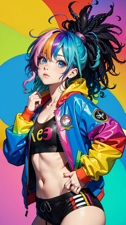 Cute little caricature loli,(((little loli,small tiny body,little guy,Chibi))),(((6 years old))),((Extremely cute cartoon girl with liquid paint hair)),(((1 little boy:1.4))), (babyface), (Cara redonda),

(((pecho grande))),(((pelo corto,Liquid hair paint:1.1,Blonde hair with black strands|Neon pink hair|neon blue hair|Aqua neon hair|purple hair|Cabello fucsia|cabello azul fluorescente|cabello amatista|neon hair|cabello rosa brillante :1.5,cabello brillante: 1.3,Hair made of paint and defies gravity,flujo espeso,salpicaduras de pintura:1.3,cabello brillante: 1.3,Cabello de colores vibrantes))),((heterochromia:1.5, (morado_ojos y rosa_ojo))),ojos intrincados,hermosos ojos detallados,eyes symmetrical,ojos grandes:1.5,((gordo)),(((Piel lustrosa:1.5,piel brillante: 1.5,piel bronceada,piel brillante,piel muy brillante,cuerpo brillante,plastic glitter skin,piel brillante exagerada,piel iluminada,piernas mojadas))),(Cuerpo detallado),(Cara detallada),

Lindo,guarra,seductor,erotic,(((NSFW))),

Ropa reveladora,Mostrar piel,(wear neon-themed clothing:1.3,micro ropa,Fluorescent and neon clothing,Moda Rave,Micro crop top,Micro falda,Correas de tanga visibles,accesorios LED),((ropa mojada,Traje intrincado,Ropa intrincada)),

(dynamic  pose:1.0),Enfoque en solitario,avergonzado,(centrado,Escala para ajustarse a las dimensiones,Regla de los tercios),

Cyberpunk city by the ocean at night, with bright neon signs and dark storm clouds and puddles, paisaje:1.25,

fine art photography,(Photo taken by SLDR),Altas Resoluciones, foco nítido, (Ultra detallado, extremadamente detallado), (Ilustraciones fotorrealistas:1.37),(fondo de pantalla CG 8k extremadamente detallado),((Tema de fondo synthwave)),(((colores vibrantes))),(Fondo intrincado),(Obra maestra),(La mejor calidad),