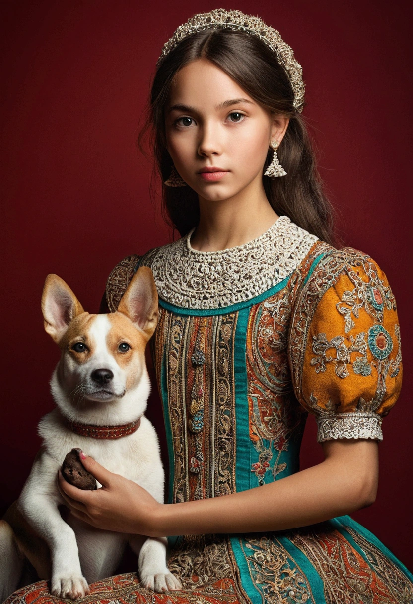 Girl with dog