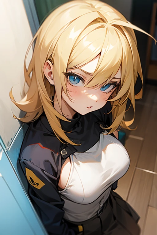Hot anime girl With blonde hair