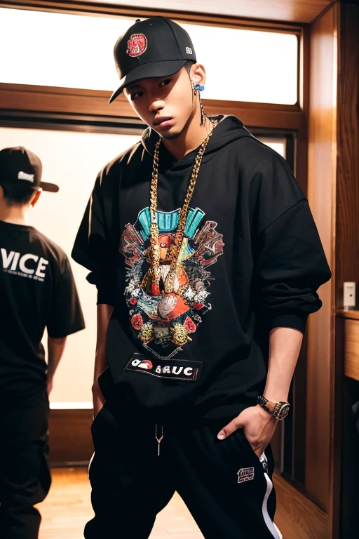 A rapper who is very active in Japanese clubs、Cool sauce, cool pose