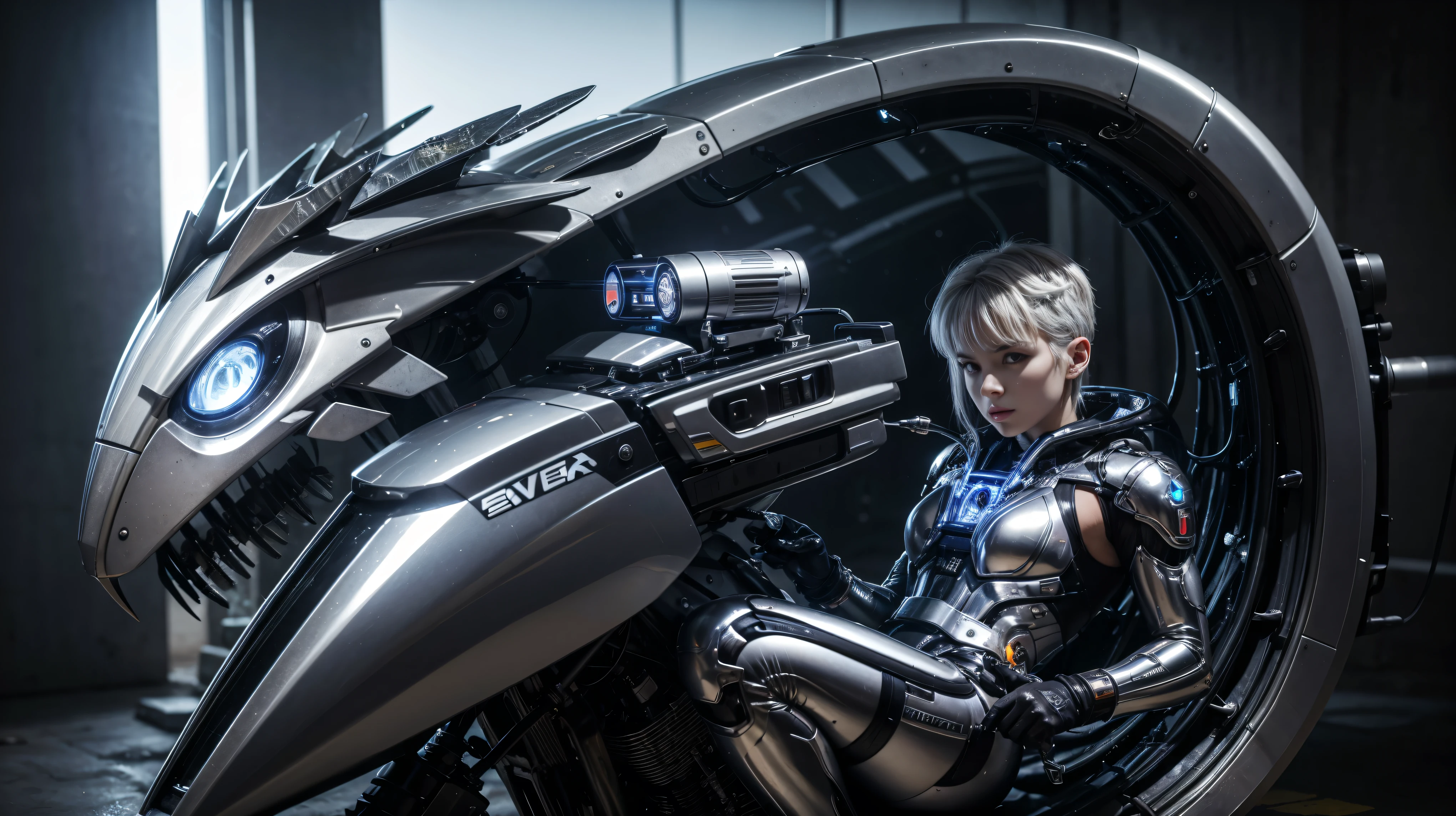 A Silver Hawk, mechanic cybernetic animal.