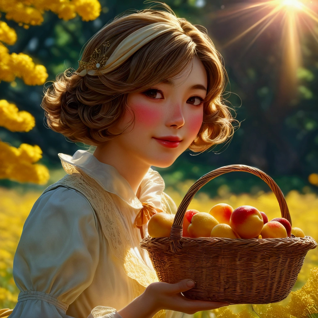 黄金色の草の上に仰向けに寝ている金色の服のwoman, (Remember,food:1.3),(picnic:1.3),basket, Elf Ears, Park with a view, Highest quality, Grassland Park, A golden landscape、hiking, Best image quality,Perfect Anatomy,masterpiece,Very detailedな,beautiful,super high quality, Highest quality,High resolution, Very detailed,Game CG,Dutch Angle ,beautiful細部までこだわった目,Visual Arts,Five Fingers, Perfect hands,Hide your hands, {{{One Girl}}}, beautiful詳細な女の子, Game CG, Spring flower, One curl on the outside, Short Bob Hair、Stylish accessories solo, Breast augmentation, Medium Shot, woman, Take-out, Laughter, Huge ,,Open your mouth, wonderful, beautiful細部までこだわった目, Highest quality, Very delicate,Masseter region,Highest quality,(Official Art、Highest quality、unity 8k wallpaper、32K、masterpiece、Very detailedな、超High resolution、Realistic、Realistic:1.2)、(Cinema Lighting:1.2)、Fire glow effect、The most grainy shadows on the film、Side light、Side Shot、(Very detailedなで複雑な3Dレンダリング)、Atelier Series, 