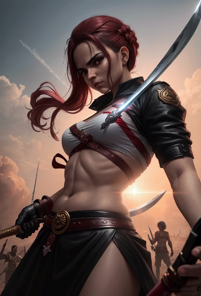 create a cinematic image of bbolsonaro killing lula with a swordcreate a cinematic image of bbolsonaro killing lula with a sword