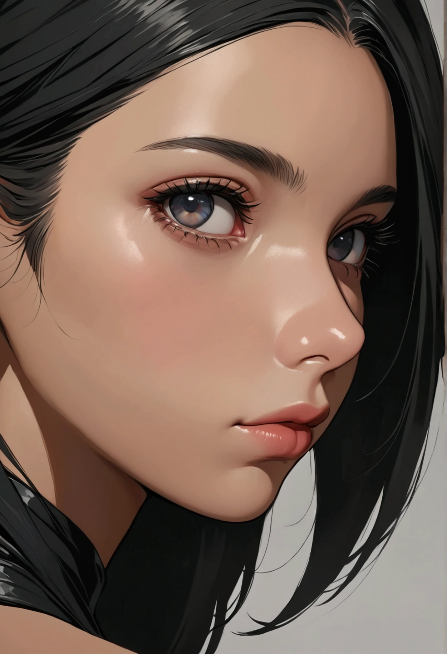 , (masterpiece:1.3), ((better_quality)), (absurdities), 1 girl, portrait, simple_bottom, negro_bottom,