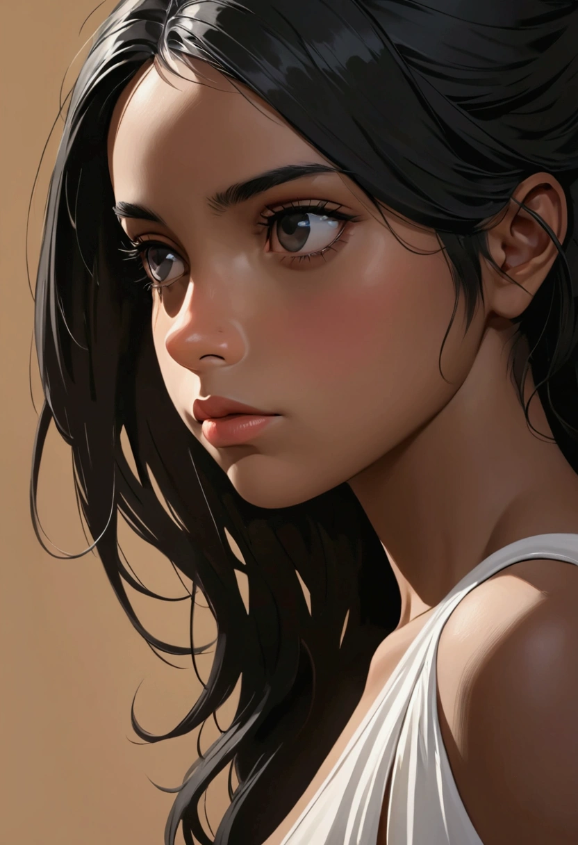 , (masterpiece:1.3), ((better_quality)), (absurdities), 1 girl, portrait, simple_bottom, negro_bottom,
