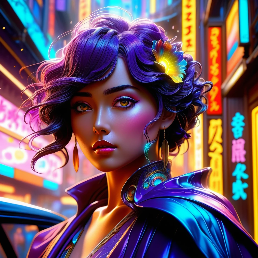the super beautiful woman, highly qualified, highly detailed, unrealistically beautiful, vibrant colors, full-body Studio Ghibli, by Makoto Shinkai, Deep Color, Intricate, 32k resolution concept art, Natural Lighting, Beautiful Composition 32k resolution holographic astral cosmic illustration mixed media by Pablo Amaringo ethereal fantasy hyperdetailed mist Thomas Kinkade gouache detailed surrealism Salvador Dali matte background melting oil on canvas cyberpunk 2099 blade runner 2049 neon synthwave neon retro heavenly sunshine beams divine bright soft focus holy in the cloudsby artist Key Visual, Japanese Manga, Pixiv, Zerochan, Fantia Hyperrealistic, splash concept art, mid shot, intricately detailed, color depth, dramatic, 2/3 face angle, side light, colorful background graffiti art, splash street spray, high contrast, colorful polychromatic, ultra detailed, ultra quality, CGSociety Pixar, Disney, concept art, 3d digital art, Maya 3D, ZBrush Central 3D shading, bright colored background, radial gradient background, cinematic, Reimagined by industrial light and magic, 32k ultra high-resolution post processing a masterpiece, 32k high-resolution, dark fantasy concept art, by Greg Rutkowski, dynamic lighting, hyperdetailed, intricately detailed, Splash screen art, trending on Artstation, deep color, Unreal Engine, volumetric lighting, Alphonse Mucha, Jordan Grimmer, purple and yellow complementary colours Mark Brooks and Dan Mumford, comic book art, perfect, smooth abstract vector fractal, wave function, Zentangle, 3d shadingdetailed matte painting, deep color, fantastical, intricate detail, splash screen, complementary colors, fantasy concept art, 32K ultra high-def trending on Artstation UnrealEngine5 Cinematic film still, shot on v-raptor XL, film grain, vignette, color graded, post-processed, cinematic lighting, 35mm film, live-action, best quality, atmospheric, a masterpiece