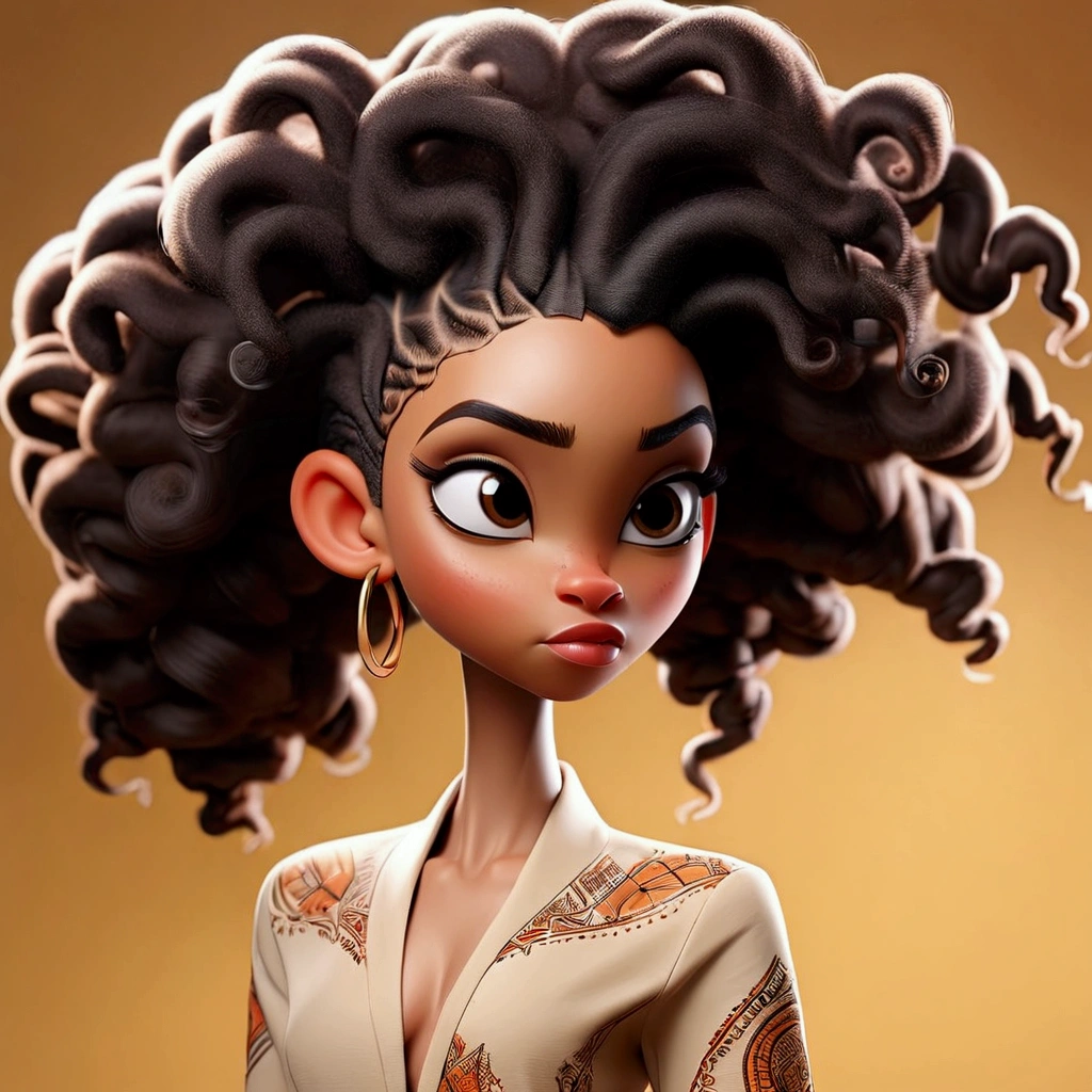 Light skin women doing hair