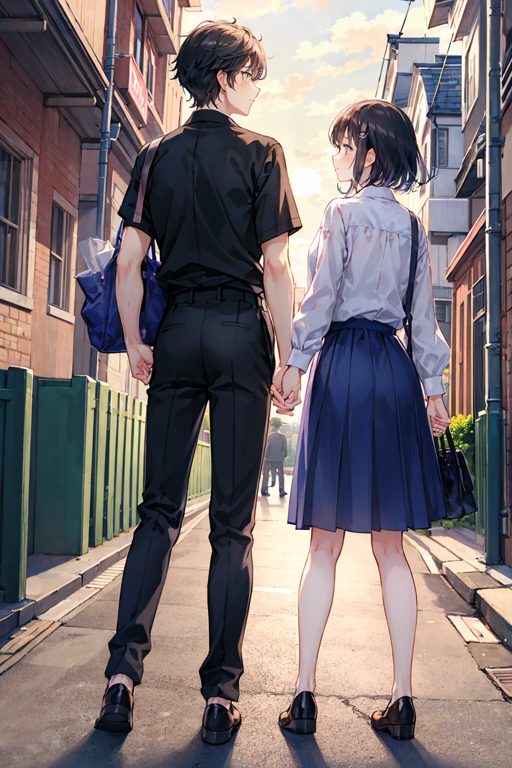 Multiple people in love々、Couple、men and women,evening