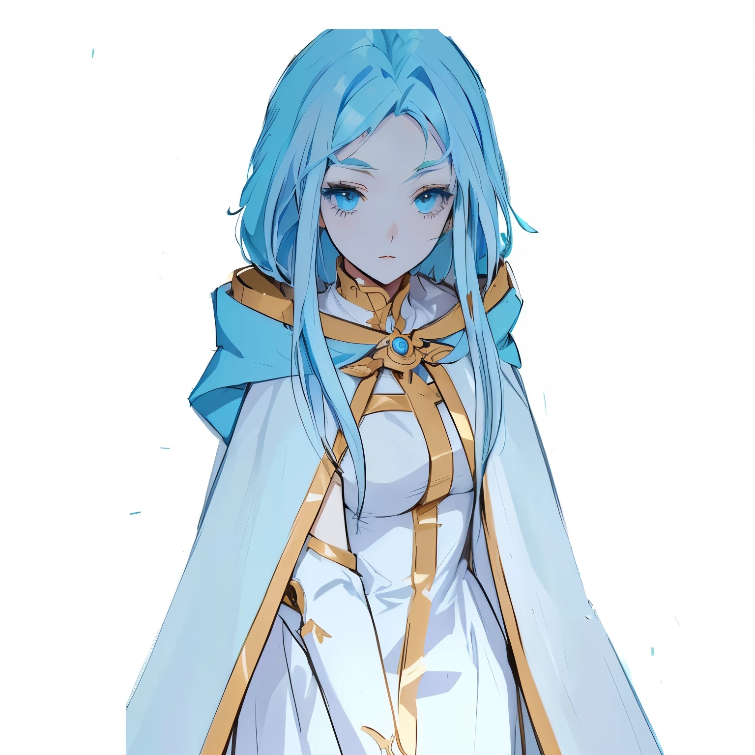 anime girl with blue hair and cape holding a knife, portrait girl of the zodiac knights, albedo from the anime overlord, white haired deity, albedo from overlord, Aqua from Konosuba, girl of the zodiac knights, Shiro from Dead Man's Wonderland, white robe, priestess, wise ( assessing ), ayanami, dressed like an oracle, realisitic, beatiful , transparent black clothing, big neckline, roupa sensuous, sexy girl, black bikini, black swimwear, Flying hair, sexy girl, sensuous, sorriso sensuous, charming smile, provocative clothes, big boobies, decote sensuous