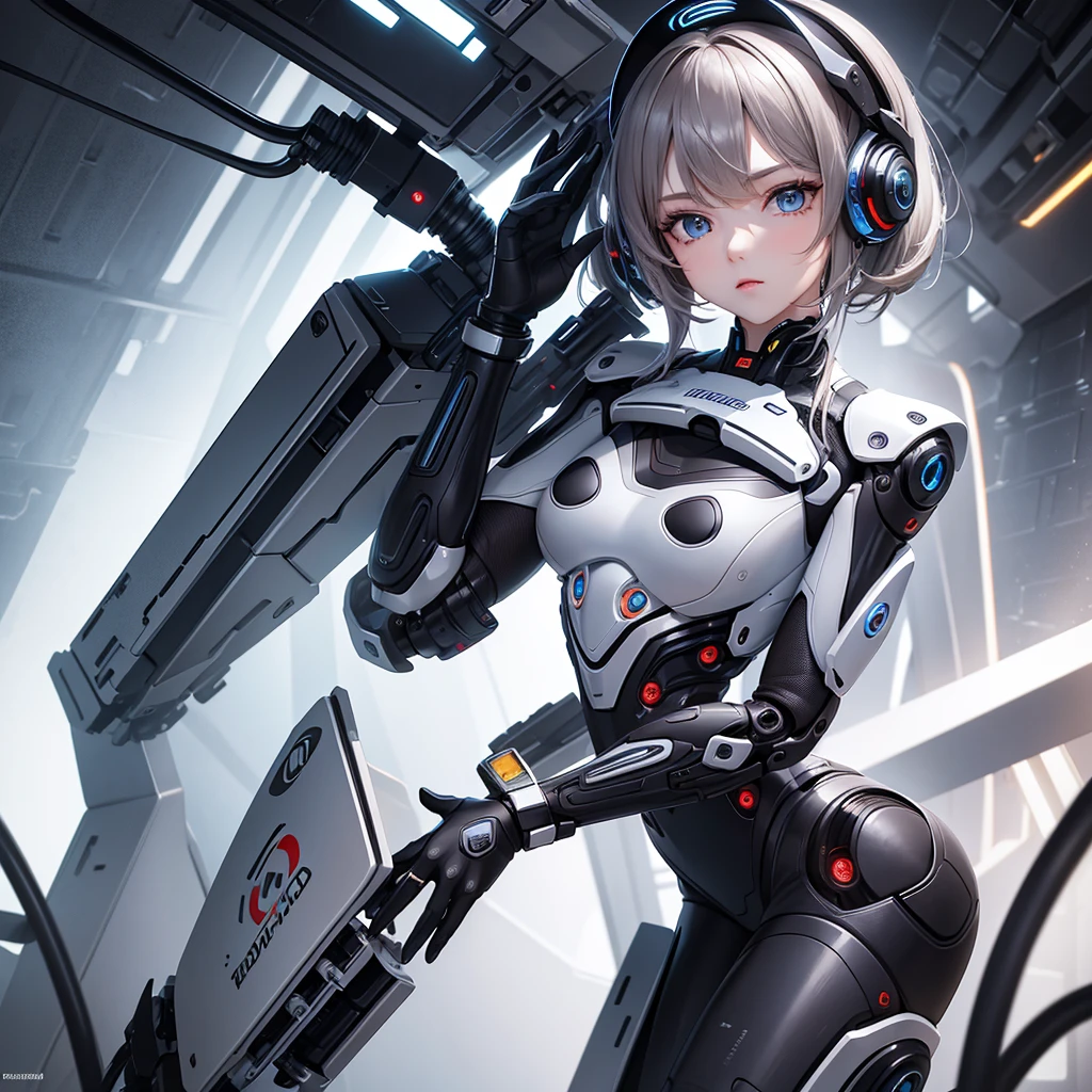 Masterpiece, best quality, ultra detailed,1 girl, Android, machine, humanoid,