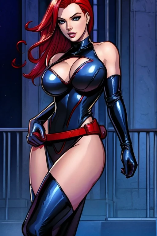 ((red hair)) Scarlett Johansson: Jeri Ryan: Mystique: BRALESS: nipal: sexy: (catwoman)