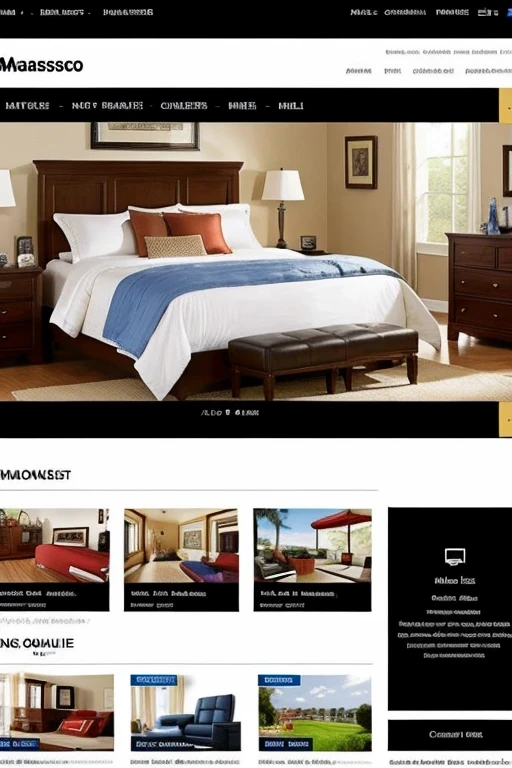 ((Best Quality)), ((masterpiece)), (detailed), a computer, shows a website that deals with the sale of products such as cell phones, clothing and shoes, The website is called 'My Bay', The website has customer service via chatbox