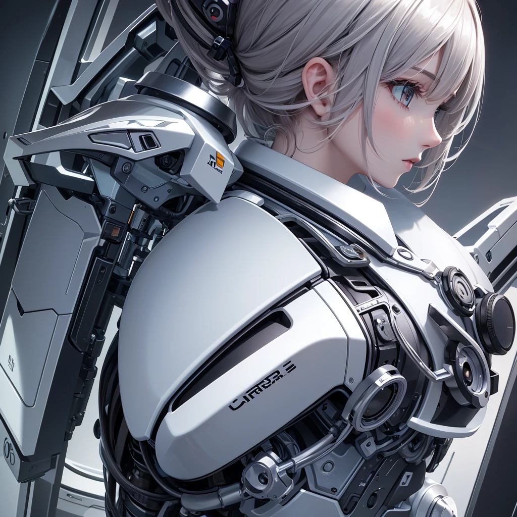 Masterpiece, best quality, ultra detailed,1 girl, Android, machine, humanoid,