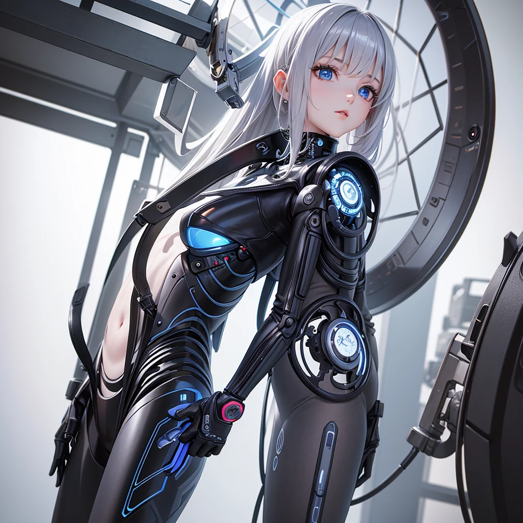 Masterpiece, best quality, ultra detailed,1 girl, Android, machine, humanoid,