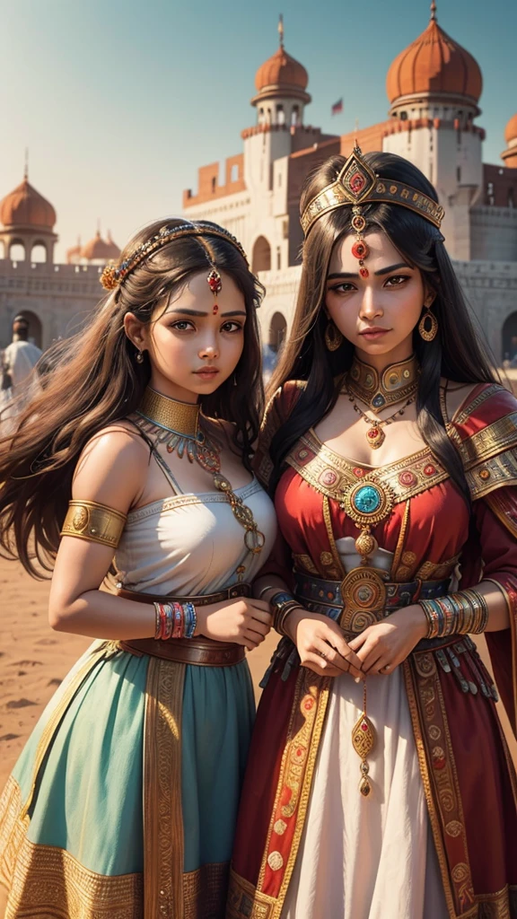 Historical imagery of queens and warriors , Throughout history, queens sent Rakhis to neighboring rulers, seeking protection and forging bonds of peace. This tradition of protection and unity transcends time."