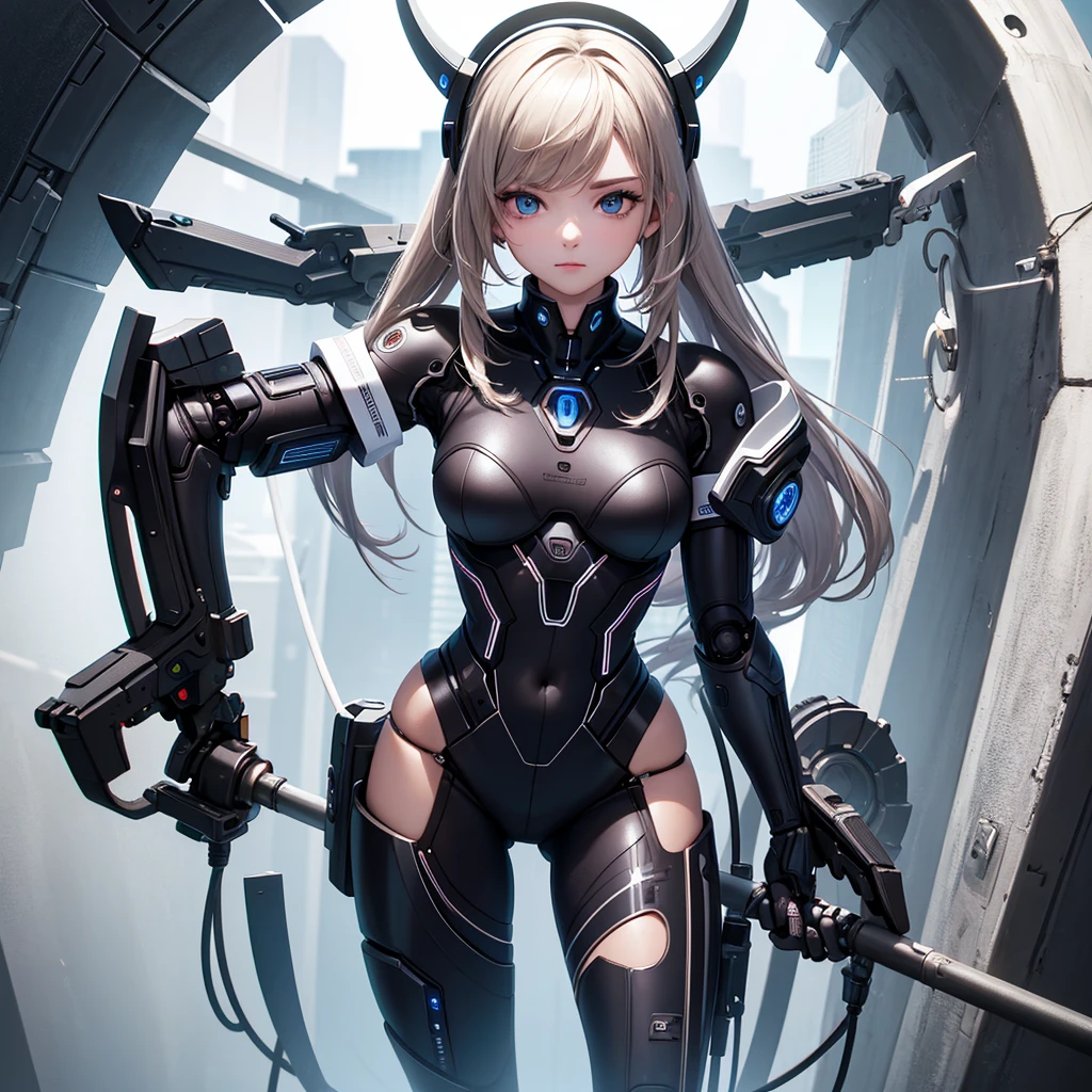 Masterpiece, best quality, ultra detailed,1 girl, Android, machine, humanoid,