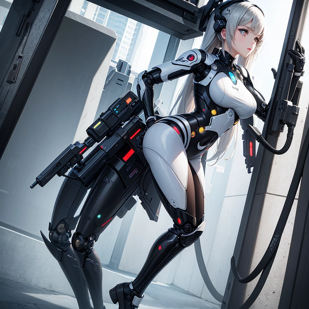 Masterpiece, best quality, ultra detailed,1 girl, Android, machine, humanoid,
