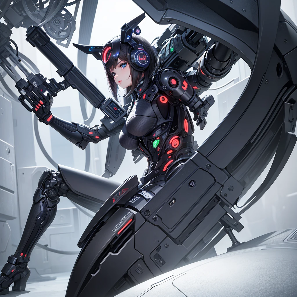 Masterpiece, best quality, ultra detailed,1 girl, Android, machine, humanoid,