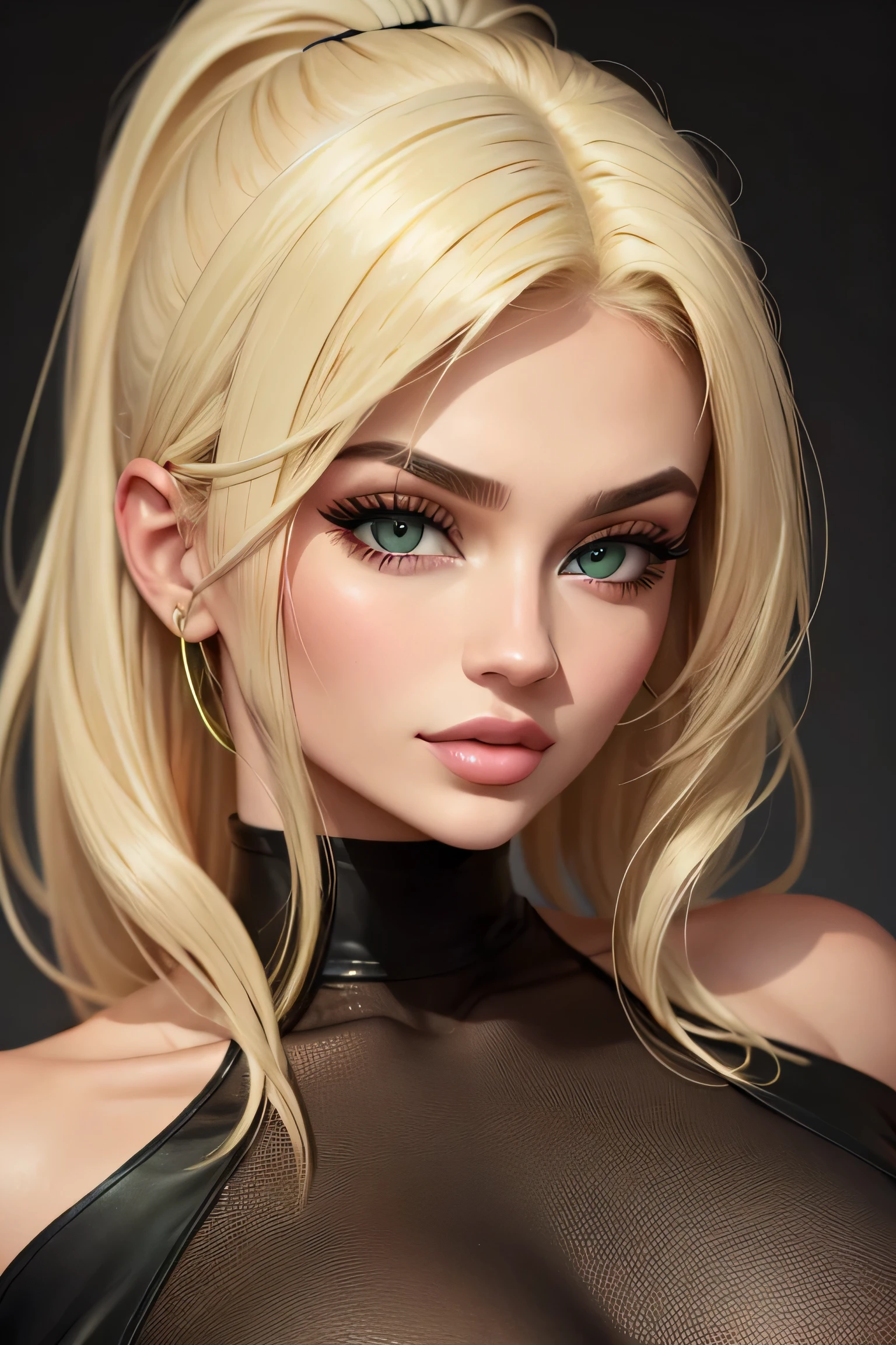 kylie jenner blonde, green eyes