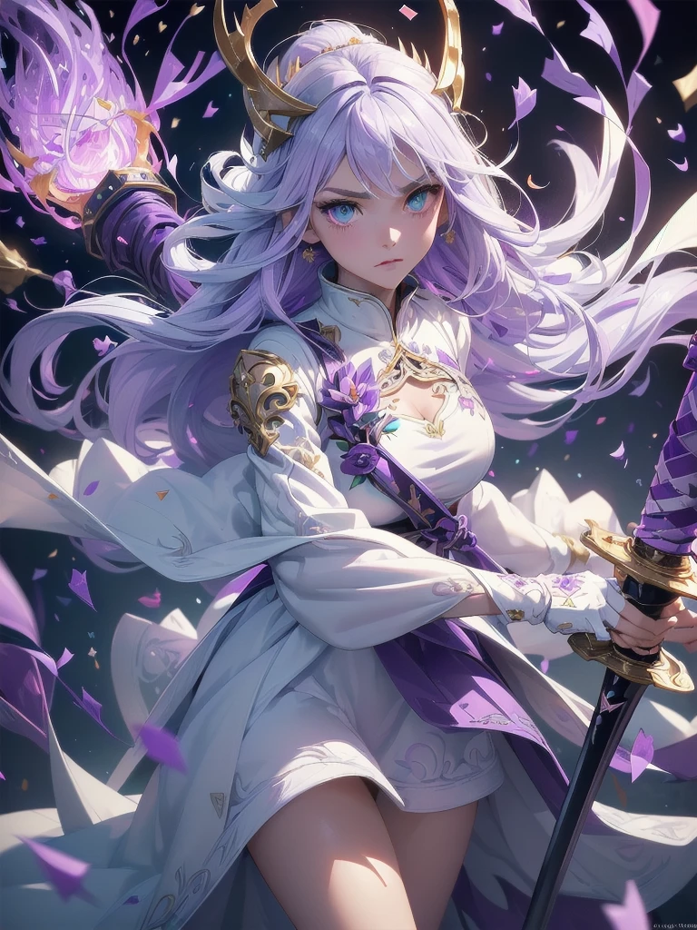 high resolution:1.7, incredibly absurdres, kawaii:1, cute:1.5, hires.fix, incredibly fine illustration,8k,masterpiece:1.2,best quality, high quality, exquisite, beautiful, insanely detailed, intricate detailed, extremely detailed, Super Definition, ultra high res, Super Resolution, best aesthetic, ultra detailed:1.5, best quality, perfect face, detailed face, masterpiece:1.2, illustration:1.2, 8k cg wallpaper, stunning art,absurdres,octane render,ultra hires,
(((aqua fur coat, aqua fur coat outfit, wearing a ice dress:1.3,aqua winter coat))), ((ice dress,elegant ice dress)),(white gloves,white clothes,(((intricate outfit,intricate clothes,embroidered outfit,ornate outfit,embroidered clothes,ornate clothes))),(dynamic pose:1.0),embarrassed,(centered,scale to fit dimensions,Rule of thirds),((snowy pine forest)),winter,1girl, (kunoichi:1.2), black hair,(wide eyes:1.4,big green eyes,enchanting bright eyes studded with gold and silver dust,wet crystal eyes),(finely detailed beautiful eyes),shinylips,lean body,waist slender,leg slender,ninja,(gauntlet:1.2), (greave:1.2), (gaiter:1.2), (purple flame:1.5), (purple fire:1.5), (holding purple flame sword:1.5), (holding white energy sword:1.3), (black flame katana:1.3), (swing a white flame sword:1.3),
battle,fight,(action pose: 1.4),(vengeful spirit come's attack), (vs vengeful spirit),(purple confetti:1.5),(cave),tentacles,dungeon,(dutch angle)