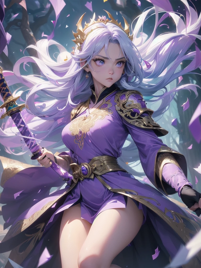 high resolution:1.7, incredibly absurdres, kawaii:1, cute:1.5, hires.fix, incredibly fine illustration,8k,masterpiece:1.2,best quality, high quality, exquisite, beautiful, insanely detailed, intricate detailed, extremely detailed, Super Definition, ultra high res, Super Resolution, best aesthetic, ultra detailed:1.5, best quality, perfect face, detailed face, masterpiece:1.2, illustration:1.2, 8k cg wallpaper, stunning art,absurdres,octane render,ultra hires,
(((aqua fur coat, aqua fur coat outfit, wearing a ice dress:1.3,aqua winter coat))), ((ice dress,elegant ice dress)),(white gloves,white clothes,(((intricate outfit,intricate clothes,embroidered outfit,ornate outfit,embroidered clothes,ornate clothes))),(dynamic pose:1.0),embarrassed,(centered,scale to fit dimensions,Rule of thirds),((snowy pine forest)),winter,1girl, (kunoichi:1.2), black hair,(wide eyes:1.4,big green eyes,enchanting bright eyes studded with gold and silver dust,wet crystal eyes),(finely detailed beautiful eyes),shinylips,lean body,waist slender,leg slender,ninja,(gauntlet:1.2), (greave:1.2), (gaiter:1.2), (purple flame:1.5), (purple fire:1.5), (holding purple flame sword:1.5), (holding white energy sword:1.3), (black flame katana:1.3), (swing a white flame sword:1.3),
battle,fight,(action pose: 1.4),(vengeful spirit come's attack), (vs vengeful spirit),(purple confetti:1.5),(cave),tentacles,dungeon,(dutch angle)