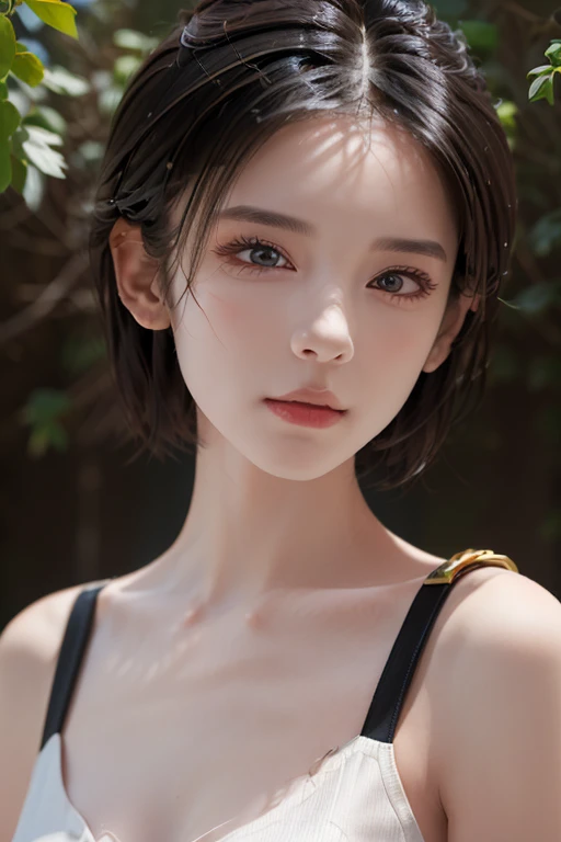 (masterpiece:1.3), (8K, Reality, RAW photos, best quality: 1.4), (1 Girl), Pretty Face, (Realistic face), (Black Hair, short hair:1.3), Beautiful hairstyle, Realistic eyes, Beautiful and delicate eyes, (Realistic skin), Beautiful Skin, (sweater), absurd, attractive, Ultra-high resolution, Surreal, Very detailed, Golden Ratio